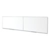 Ghent Magnetic Porcelain Whiteboard with Satin Aluminum Frame, 193 x 48.5, White Surface M14164